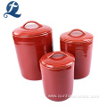 Colorful Of Ceramic Candy Storage Jars With Lid